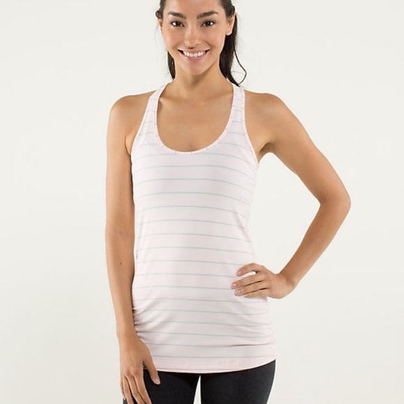 lululemon athletica Tops - {Lululemon} Striped cool racer back tank